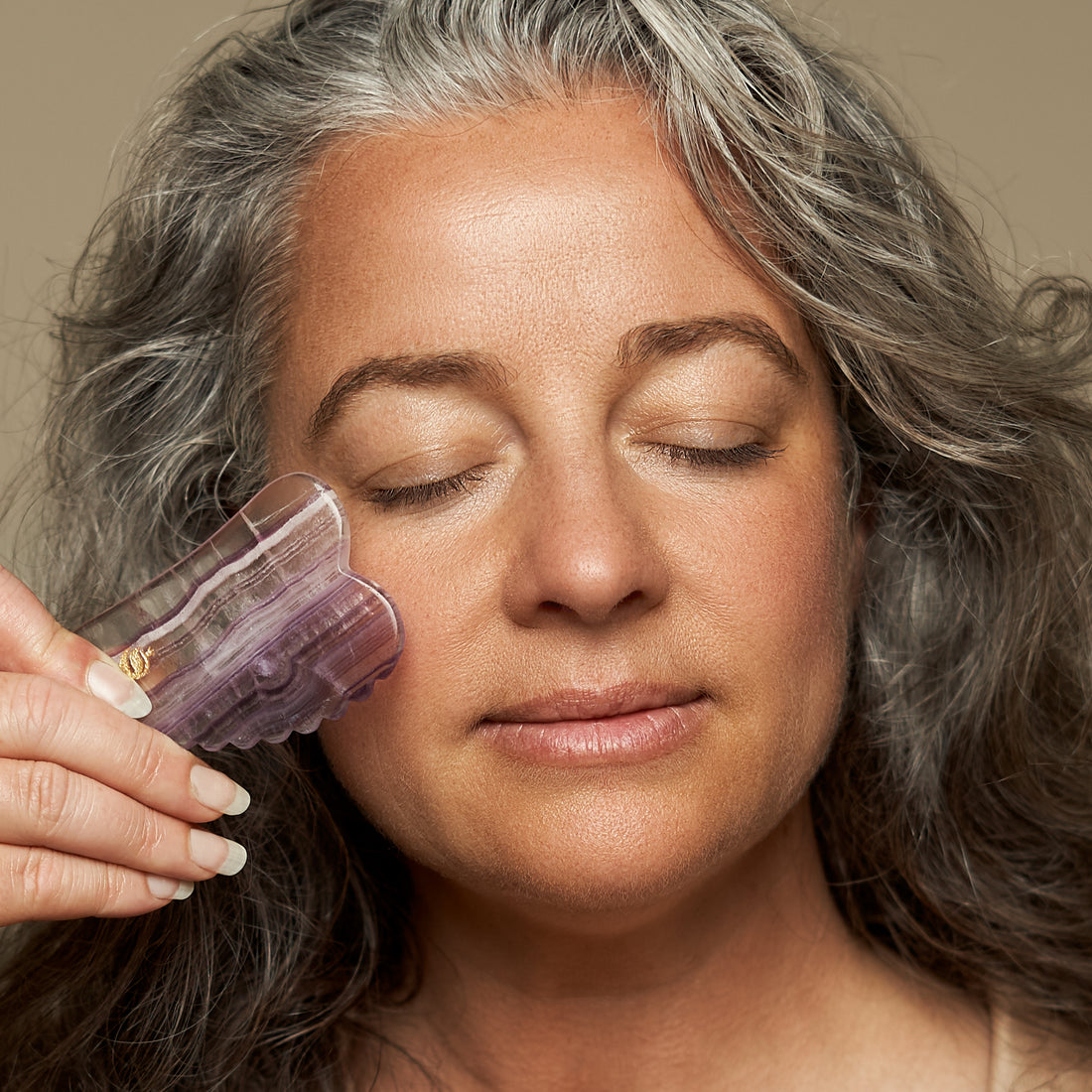 Glow Gua Sha Rainbow Fluorite