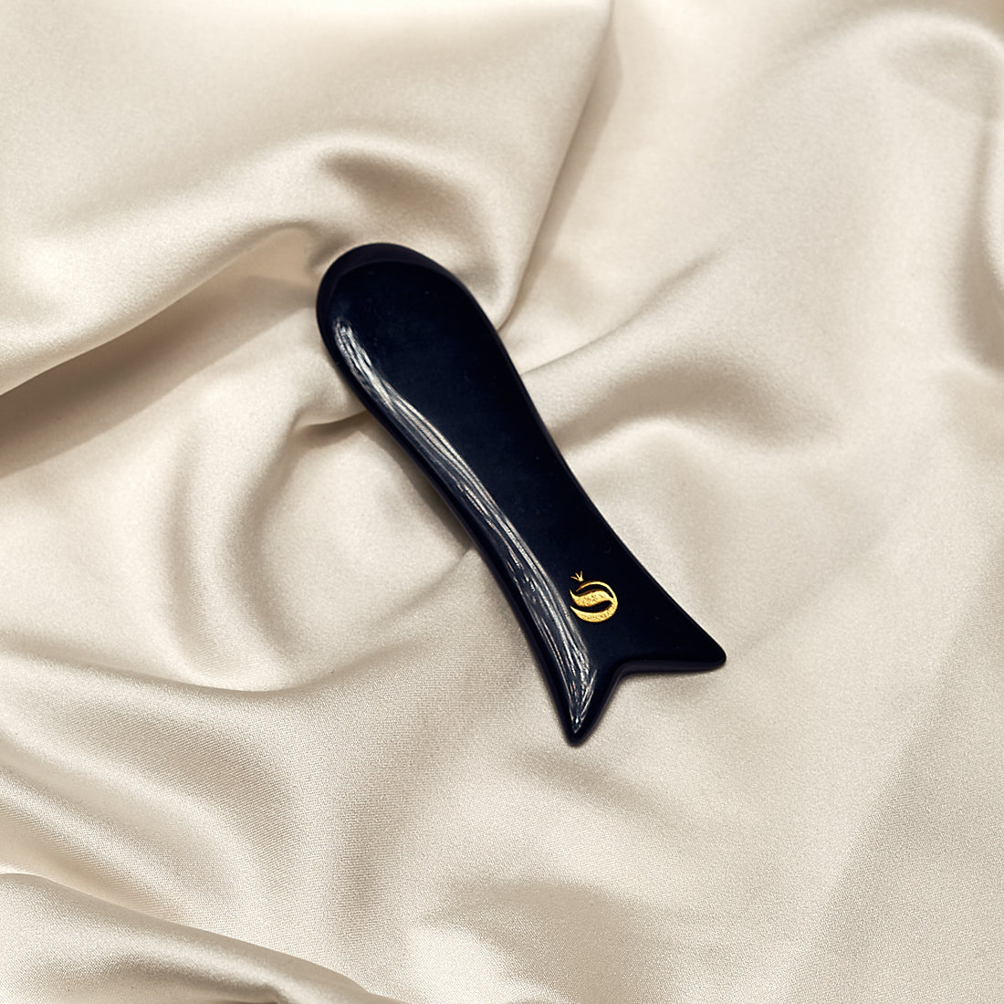Flow gua sha Obsidian (Zero Waste Edition)