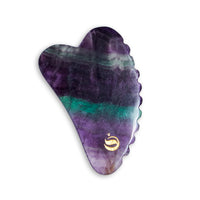 Glow Gua Sha Rainbow Fluorite (Zero Waste Edition)